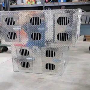 Standard 5-Hole Insulated Topper Dog Box with Vents