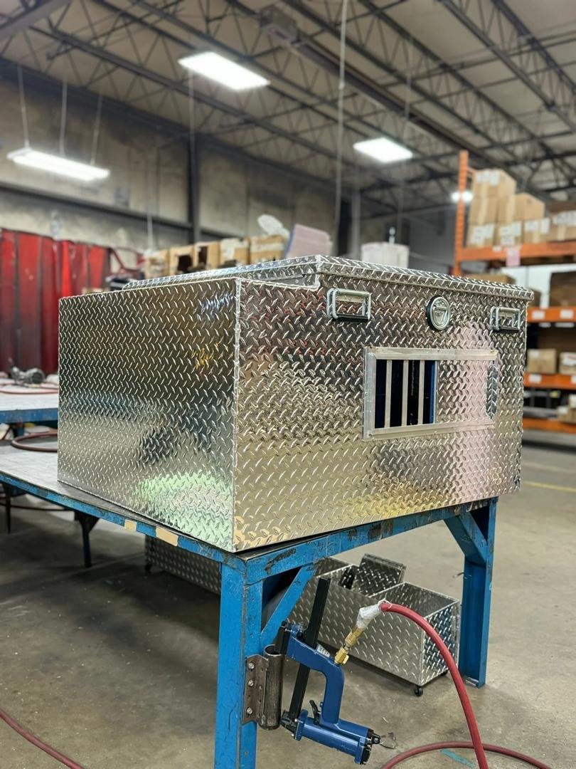 2-Hole Owen’s Dog Box with Top Storage — Fully Insulated All-Weather Kennel - Image 4